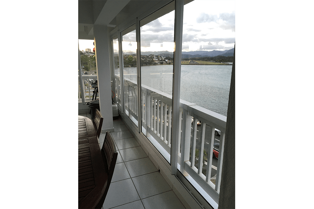 Fermeture de terrasse avec baie vitrée
